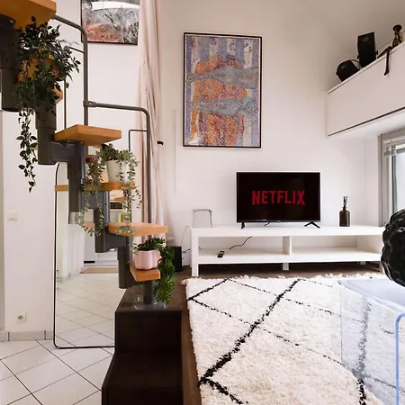 Appartamento Loft Duplex Terrasse View On Parigi